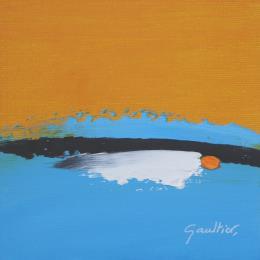 Painting Bord de mer by Gaultier Dominique | Painting Abstract Oil Marine