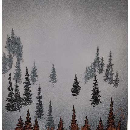 Peinture Lost par Rey Julien | Tableau Figuratif Feuille d'or Noir & blanc