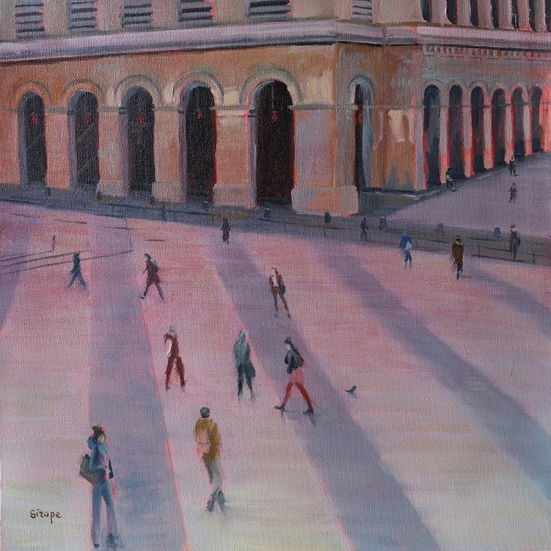 Painting Place de la Comédie - Lyon France by Sirope Rémy | Painting