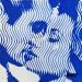 Peinture Mini baiser bleu par Wawapod | Tableau Pop-art Portraits Icones Pop Acrylique Posca