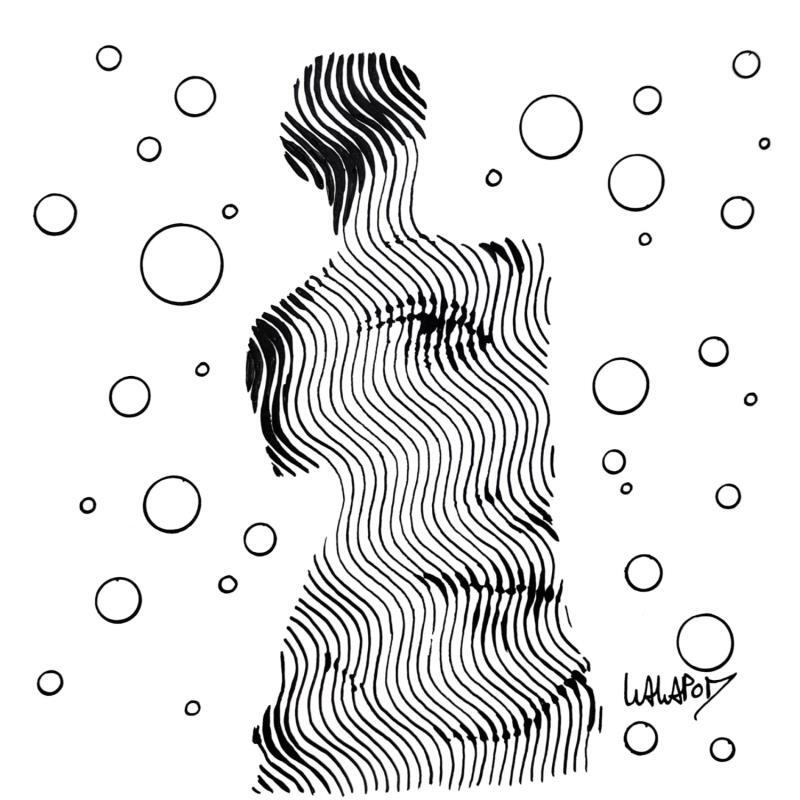 Painting Double vénus bulles by Wawapod | Painting Pop-art Pop icons Acrylic Posca