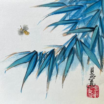 Peinture Bee  par Yu Huan Huan | Tableau Figuratif Encre Animaux, Nature