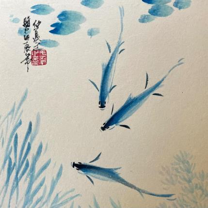 Gemälde Fish von Yu Huan Huan | Gemälde Figurativ Tinte Natur, Pop-Ikonen, Tiere