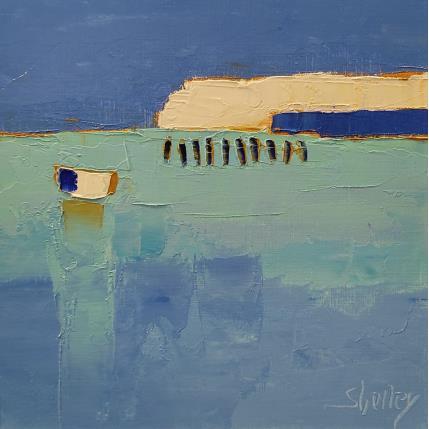 Gemälde Océan von Shelley | Gemälde Abstrakt Öl