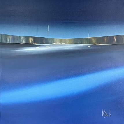 Peinture Horizon marin 63 par Roussel Marie-Ange et Fanny | Tableau Figuratif Huile Marine, Minimaliste