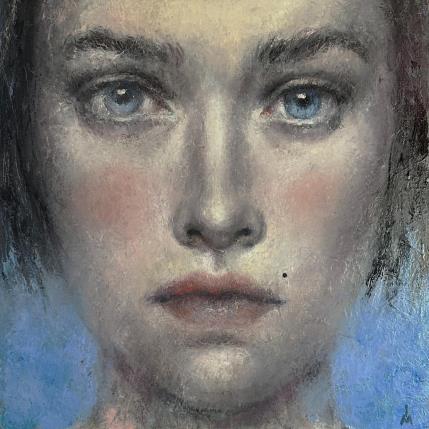 Pintura Girl with beauty mark por Ivanova Margarita | Pintura Figurativo Aceite Retrato