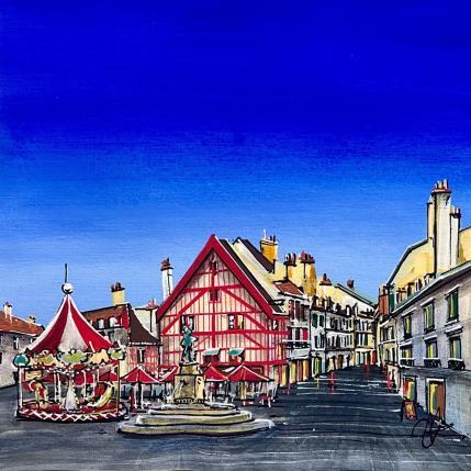 Painting Place François Rude à Dijon by Touras Sophie-Kim | Painting Realism Oil Still-life