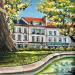 Painting Jardin du palais des Ducs à Dijon by Touras Sophie-Kim  | Painting Realism Still-life Oil
