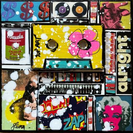 Painting POP K7 (jaune) by Costa Sophie | Painting