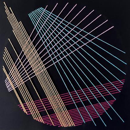 Pintura Filichroma 76 por Pinsard Marine | Pintura Abstracto Textil Minimalista