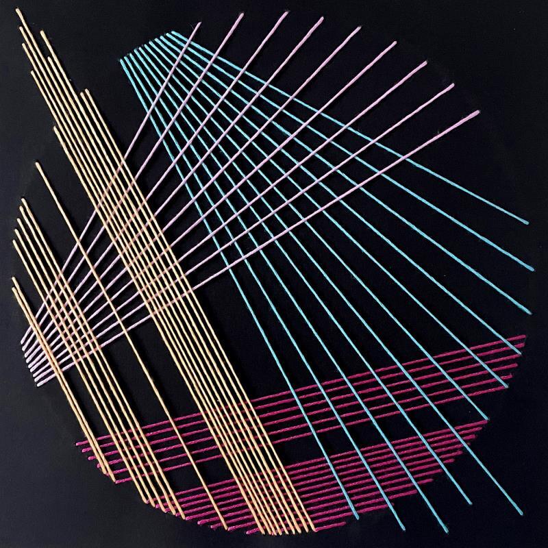 Pintura Filichroma 76 por Pinsard Marine | Pintura Abstracto Minimalista Textil