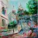Peinture Montmartre Autumn par Solveiga | Tableau Figuratif Architecture Acrylique