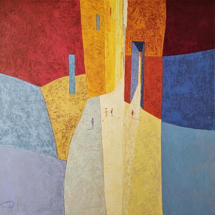 Peinture People  par Tomàs | Tableau Abstrait Huile Urbain