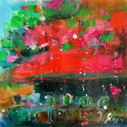 Gemälde Mon café  von Solveiga | Gemälde  Acryl Pop-Ikonen