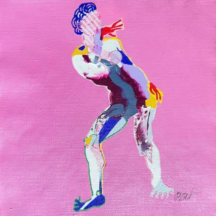 Peinture Je te tiens par la barbichette par Cressanne | Tableau Figuratif Nu