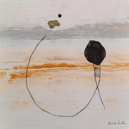 Peinture abstract grey A 97 par Wilms Hilde | Tableau Abstrait Acrylique, Collage