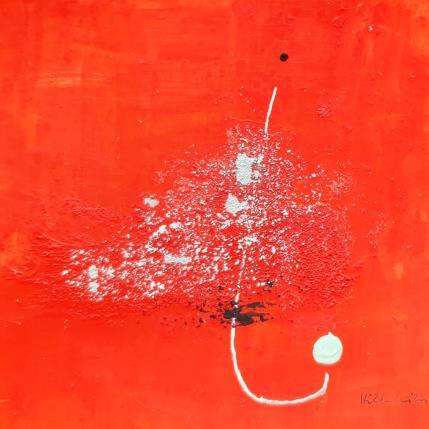Peinture abstract red A 98 par Wilms Hilde | Tableau Abstrait Acrylique, Collage