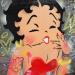 Pintura Betty Boop Smile por Lemoine Mael | Pintura Pop art Iconos pop Graffiti Acrílico