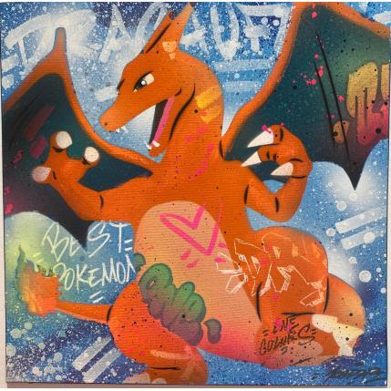 Painting DRACAUFEU by Lemoine Mael | Painting Pop-art Acrylic, Graffiti Pop icons