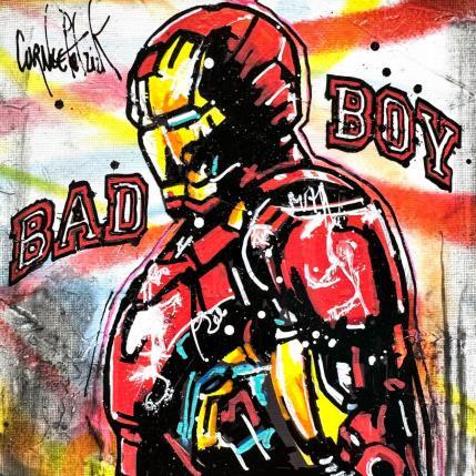 Peinture Iron Man, bad boy par Cornée Patrick | Tableau Pop-art Graffiti, Huile Cinéma, Icones Pop, Portraits