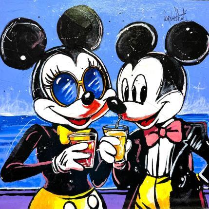 Peinture Mickey et Minnie sont amoureux par Cornée Patrick | Tableau Pop-art Graffiti, Huile Cinéma, Icones Pop, Scènes de vie