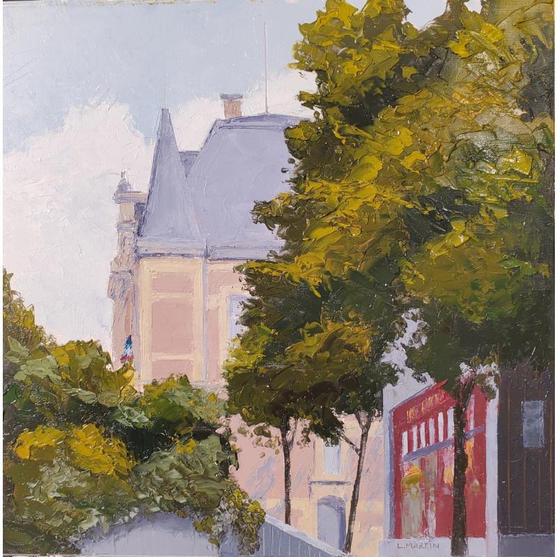 Peinture Rueil, aux délices par Martin Laurent | Tableau Figuratif Urbain Architecture Huile