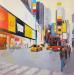 Painting Crossroads of the world by Martin Laurent | Painting Figurative Urban Life style Oil