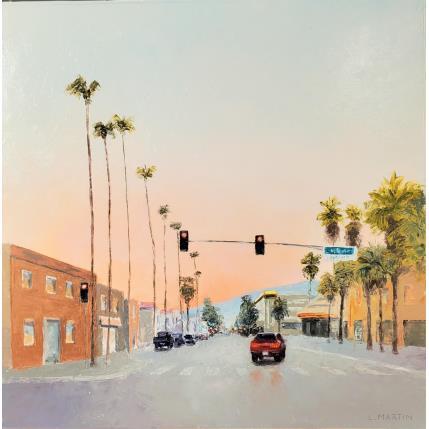 Painting Aux portes du désert, Palm Springs by Martin Laurent | Painting Figurative Oil Life style, Urban