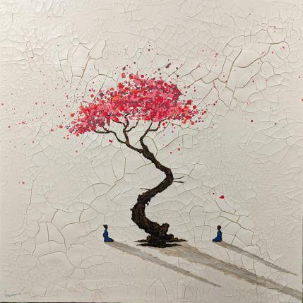 Peinture La rencontre par Lemonnier  | Tableau Matiérisme Acrylique, Zinc Paysages