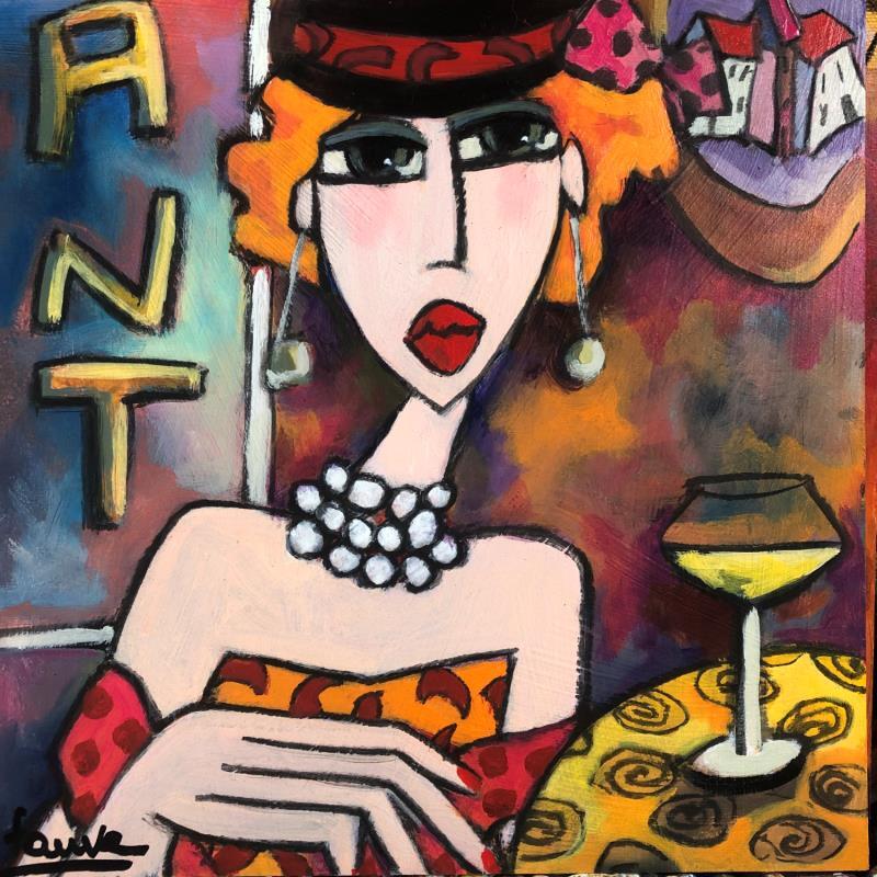 Painting Miss by Fauve | Painting Figurative Life style Acrylic