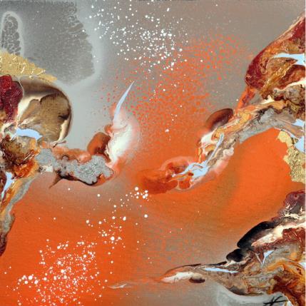 Peinture C889 par Naen | Tableau Abstrait Acrylique, Encre Nature, Paysages