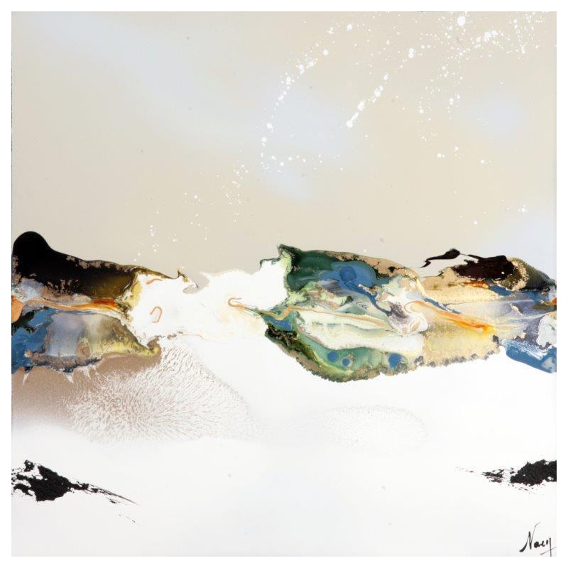 Painting C2892 by Naen | Painting Abstract Acrylic Ink