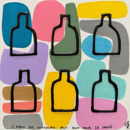 Painting ABUS DE COULEURS by Mam | Painting Pop-art Acrylic Pop icons, Society, Still-life