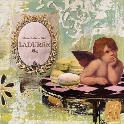 Gemälde Sans réserve  von Romanelli Karine | Gemälde Figurativ Acryl, Collage, Pastell, Posca Alltagsszenen