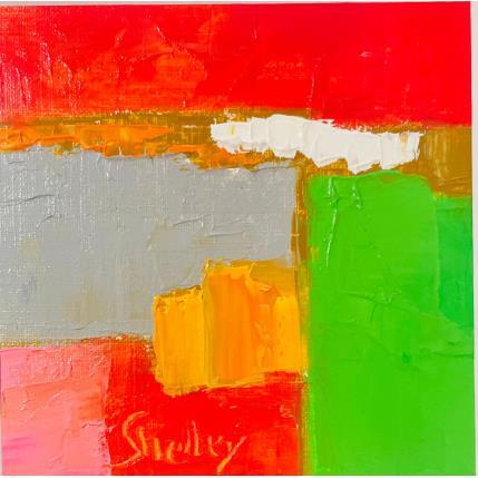Peinture Exigeant par Shelley | Tableau Abstrait Huile