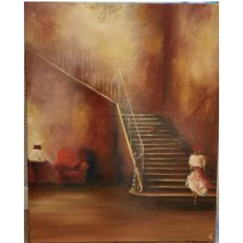 Painting La quête by Vinnie | Painting Figurative Oil