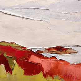 Painting D'îles en îles by PAPAIL | Painting Abstract Oil Landscapes