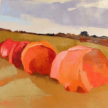 Painting Parfum d'enfance by PAPAIL | Painting Abstract Oil Landscapes