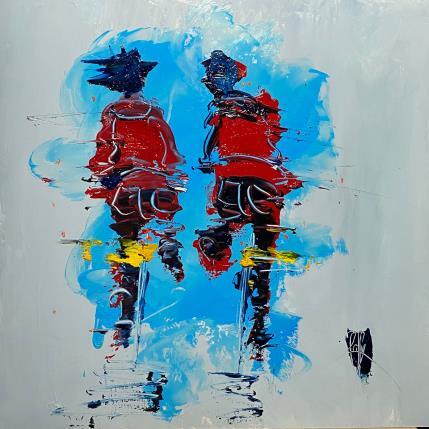 Painting Un peu de Nous by Raffin Christian | Painting Figurative Oil Life style