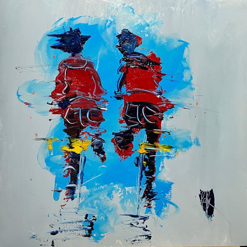 Painting Un peu de Nous by Raffin Christian | Painting Figurative Life style Oil