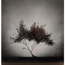 Peinture Mistral par Rey Julien | Tableau Figuratif Feuille d'or