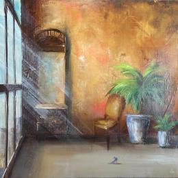 Pintura présence por Vinnie | Pintura Figurativo Aceite