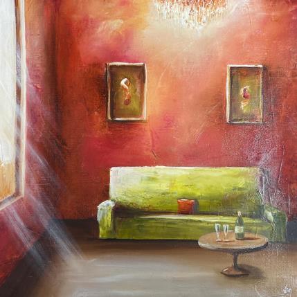 Peinture juste le début par Vinnie | Tableau Figuratif Huile