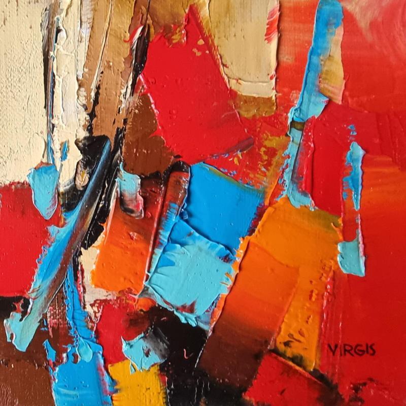 Gemälde Same day von Virgis | Gemälde Abstrakt Minimalistisch Öl