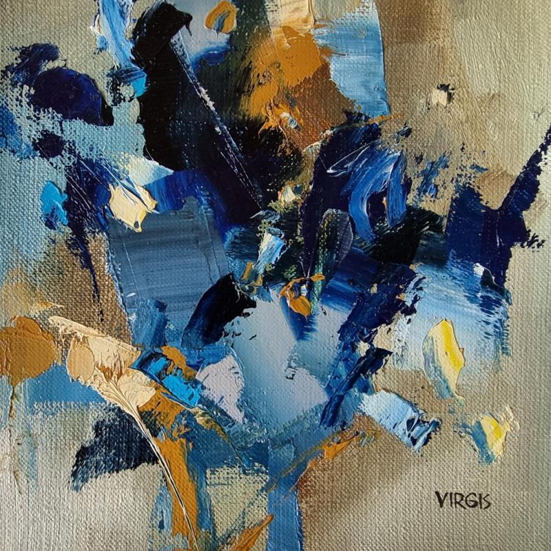 Painting Beside the road by Virgis | Painting Abstract Minimalist Oil