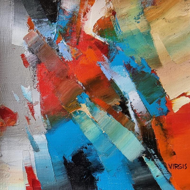 Pintura Moving up por Virgis | Pintura Abstracto Minimalista Aceite