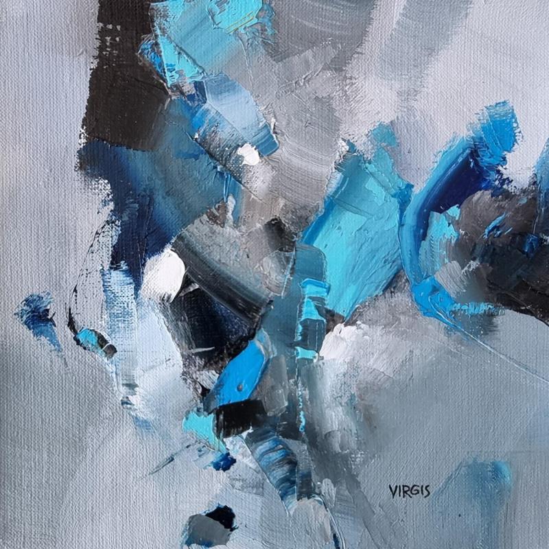 Painting At that time by Virgis | Painting Abstract Minimalist Oil