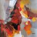 Painting An amazing event by Virgis | Painting Abstract Minimalist Oil