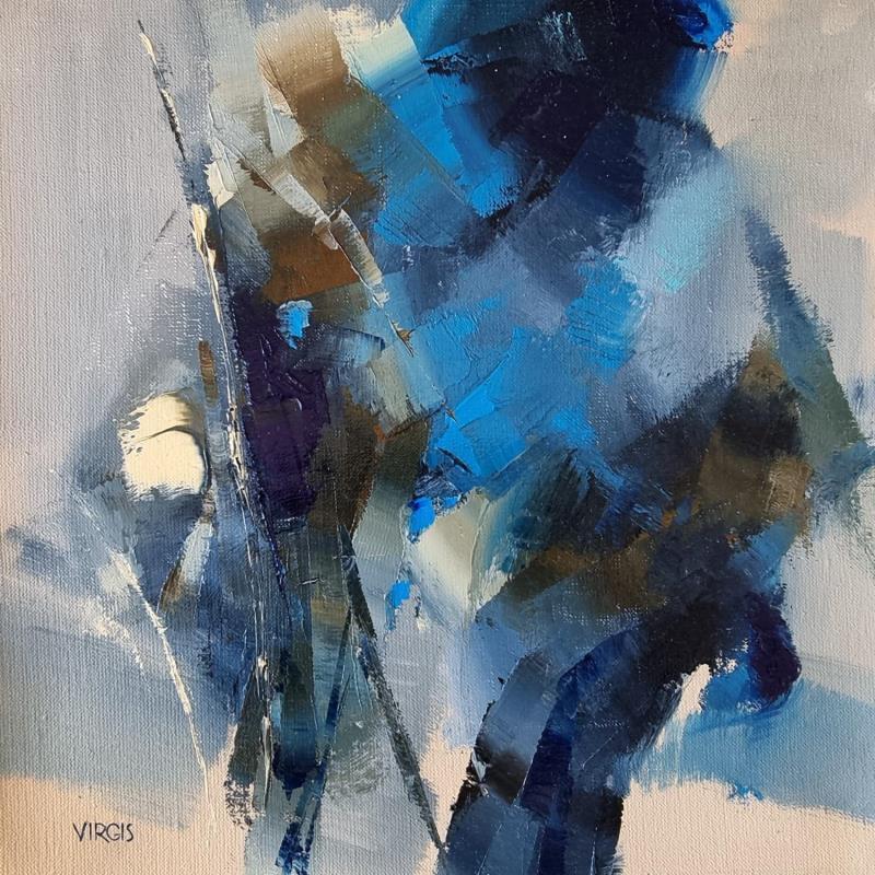 Gemälde A limited area von Virgis | Gemälde Abstrakt Minimalistisch Öl