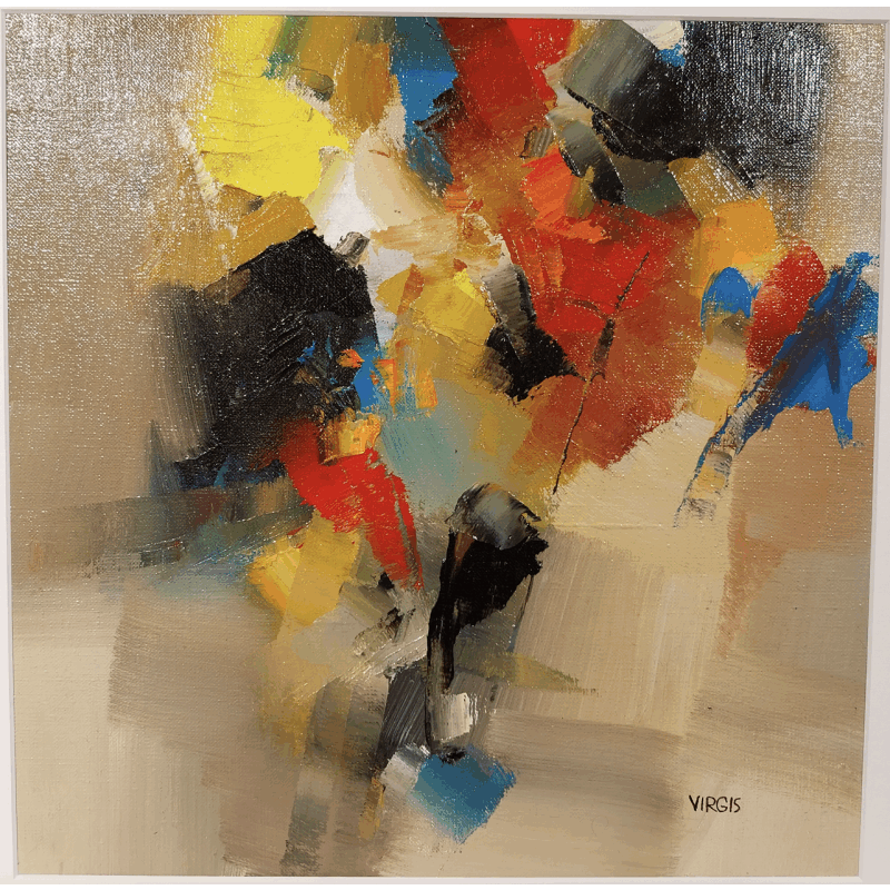 Painting Dizzying moments by Virgis | Painting Abstract Minimalist Oil
